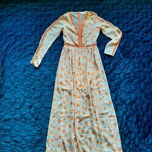 Re:named Floral Burnout Maxi Dress